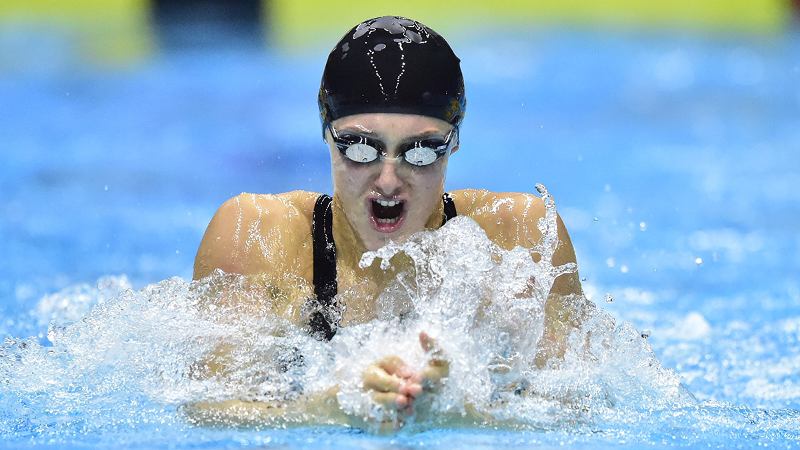 Adult swimming breaststroke